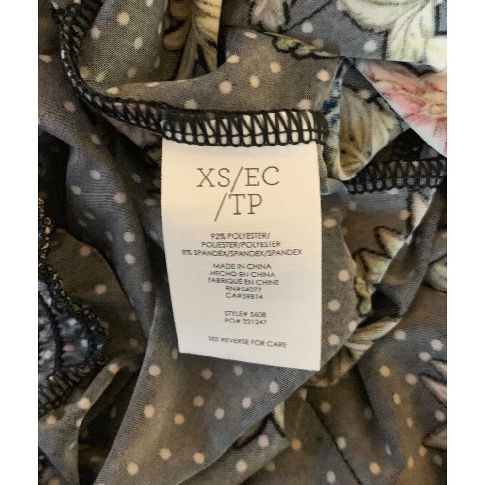 CABI Women's XS Extra Small Black Floral Runaround Romper Spring 2019 Style 5608 - Picture 11 of 12